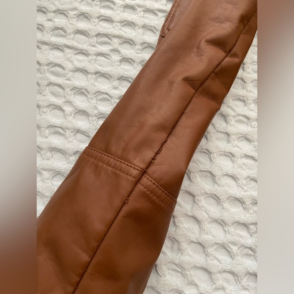 George tan leather jacket, size medium - Picture 7 of 13